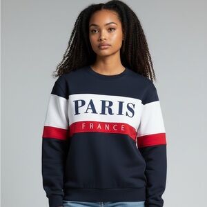 **PARIS TOUR D'OR** PREMIUM SWEATSHIRT MADE IN EUROPE SIZE SMALL COTTON BLEND